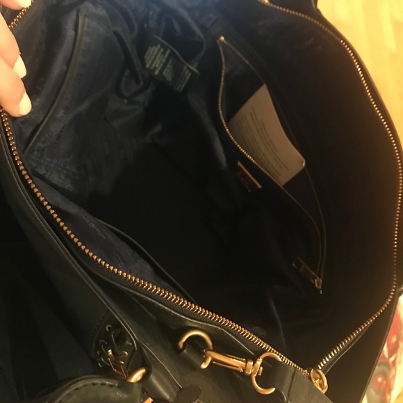 Lauren by Ralph Lauren Leather Navy Bag - Picture 7 of 7